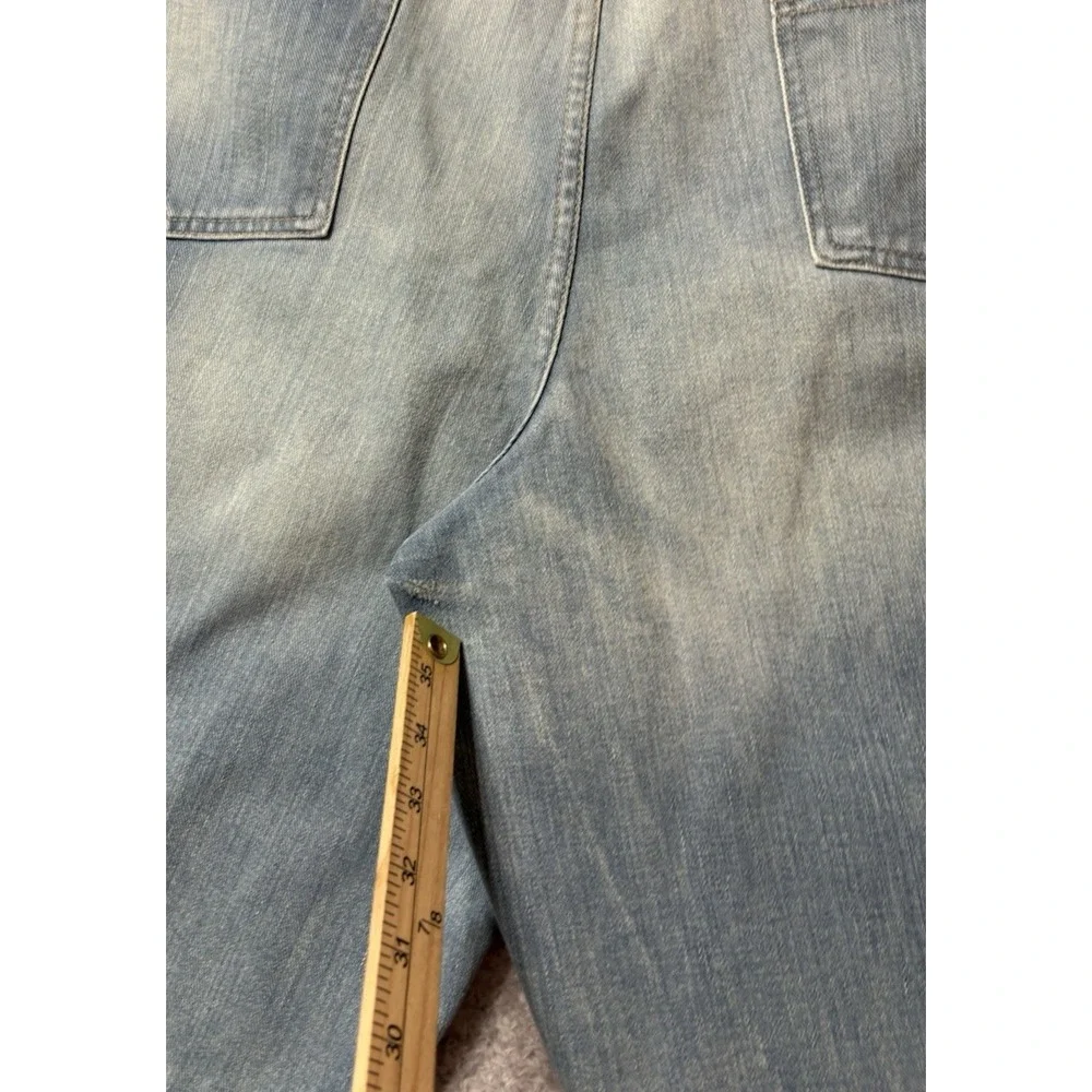 VTG Y2K Jordan Two3 Mens 40 Baggy Denim Jorts Light Wash Hip Hop Streetwear